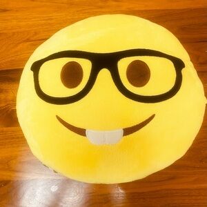 Yellow Emoji Plush Pillow